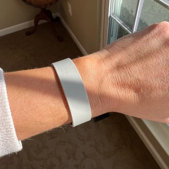 Light Blue Leather Bracelet - Picture 3 of 3